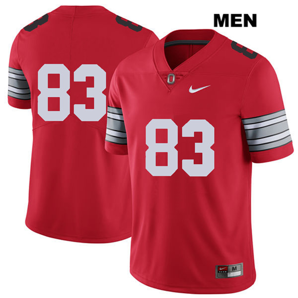 Ohio State Buckeyes Men's Terry McLaurin #83 Red Authentic Nike 2018 Spring Game No Name College NCAA Stitched Football Jersey FR19Y87CI